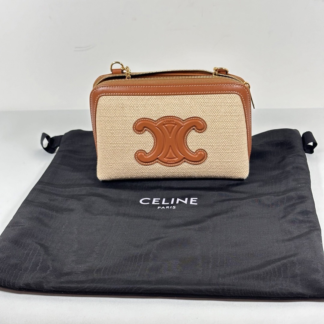 CEFINE(セフィーヌ)のCELINE セリーヌ チェーン付きクラッチ キュイルトリオンフ レディースのバッグ(ショルダーバッグ)の商品写真