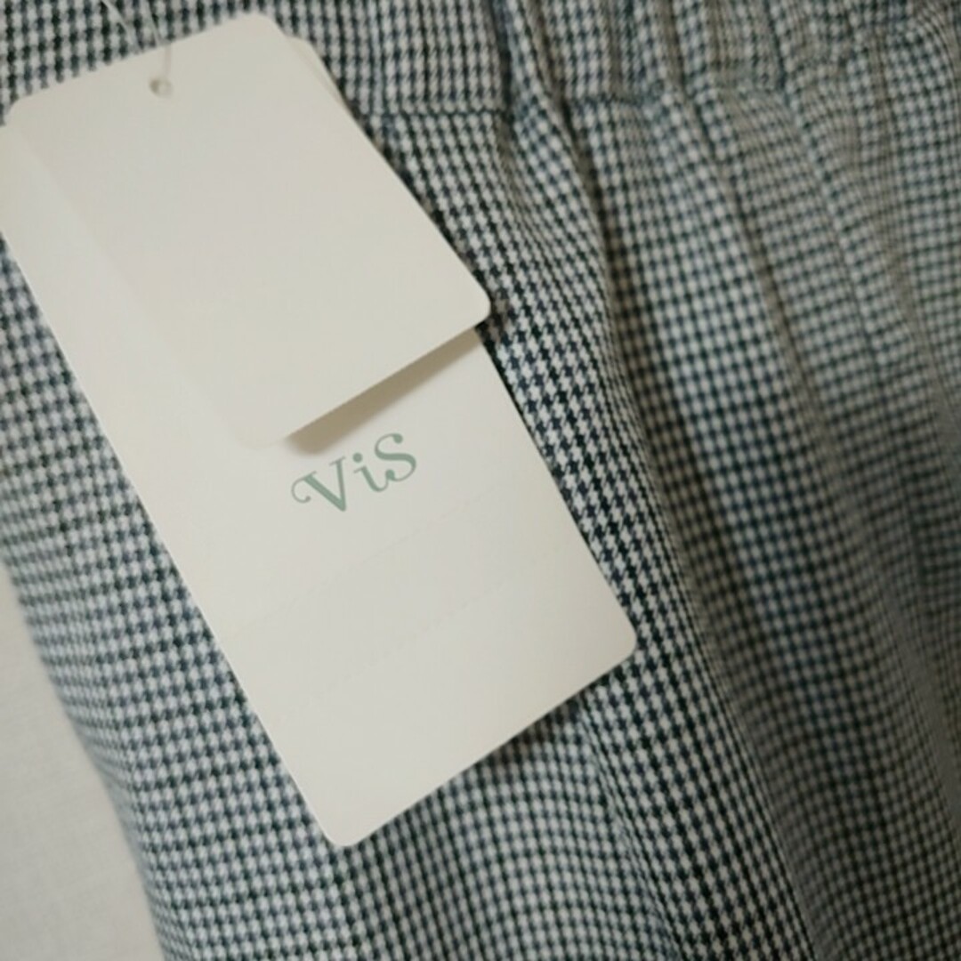 ViS(ヴィス)のVis タグ付き千鳥格子柄タイトスカート レディースのスカート(ひざ丈スカート)の商品写真