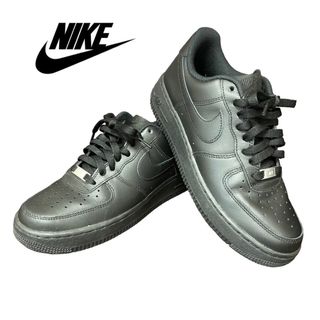 ナイキ(NIKE)の【超美品】NIKE AIR FORCE1 ナイキ エアフォースワン　ブラック　黒(スニーカー)