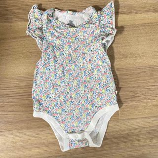 ベビーギャップ(babyGAP)のGAP baby 花柄ロンパース　70前後(6m〜12m) ベビー服(ロンパース)