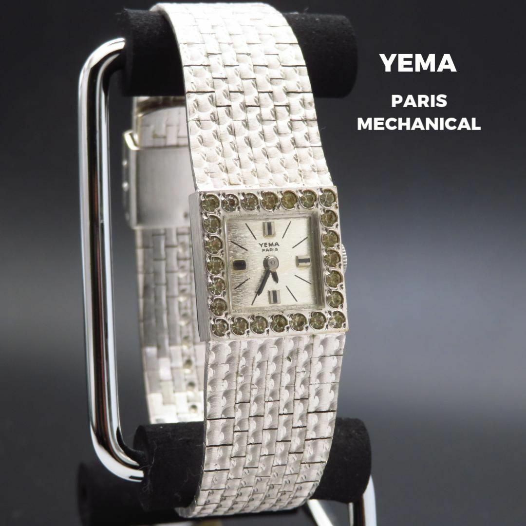 YEMA paris 手巻き腕時計 ブレスレットウォッチ キラキラベゼル レディースのファッション小物(腕時計)の商品写真