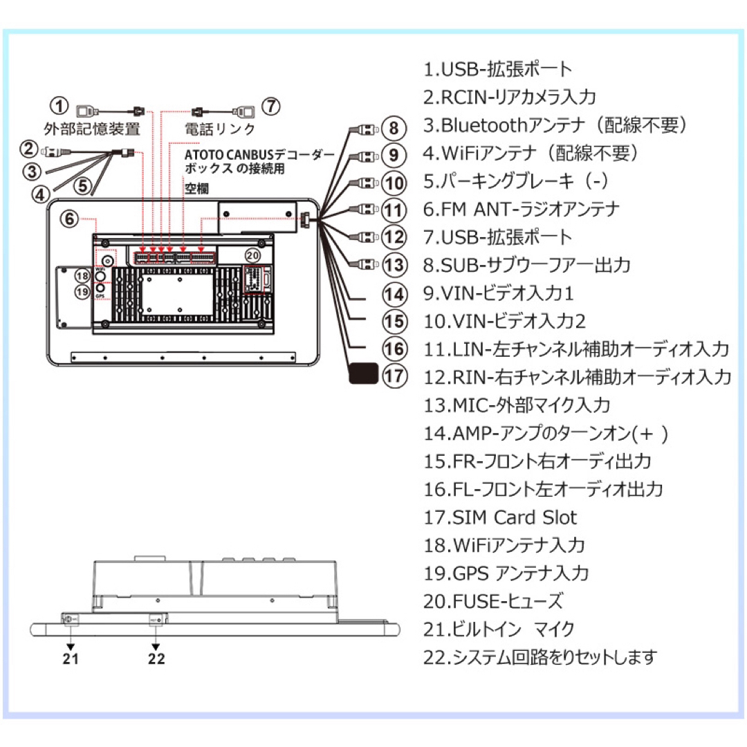 限定モデル ATOTO S8U2099ULウルトラ 9インチ6G+128G 4G 自動車/バイクの自動車(カーナビ/カーテレビ)の商品写真