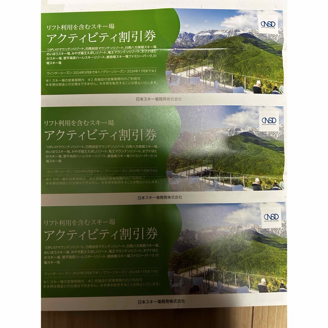 日本駐車場開発の最新株主優待券3枚 チケットの優待券/割引券(その他)の商品写真