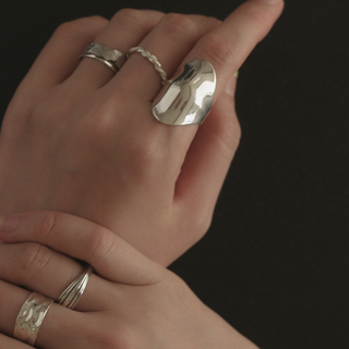 【NEW】Sterling Silver Wave Ring / sv925