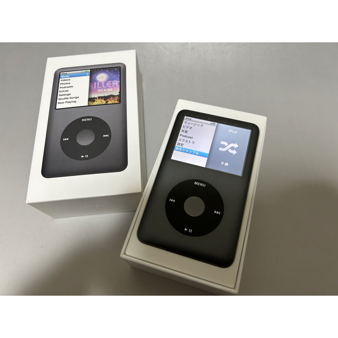 iPod(アイポッド)のiPod classic ブラック 160GB  スマホ/家電/カメラのオーディオ機器(ポータブルプレーヤー)の商品写真
