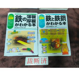 【裁断済】鉄と鉄鋼がわかる本、鉄の薄板・厚板がわかる本　2冊セット(科学/技術)