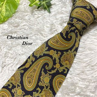 クリスチャンディオール(Christian Dior)のDior ディオール　ペイズリー　ネクタイ　総柄　お洒落　デザイン　一点物(ネクタイ)