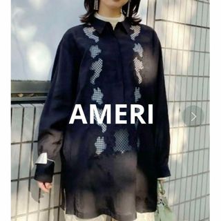 アメリヴィンテージ(Ameri VINTAGE)の【極美品】AMERI♡EMBROIDERY SHEER SHIRT(シャツ/ブラウス(長袖/七分))