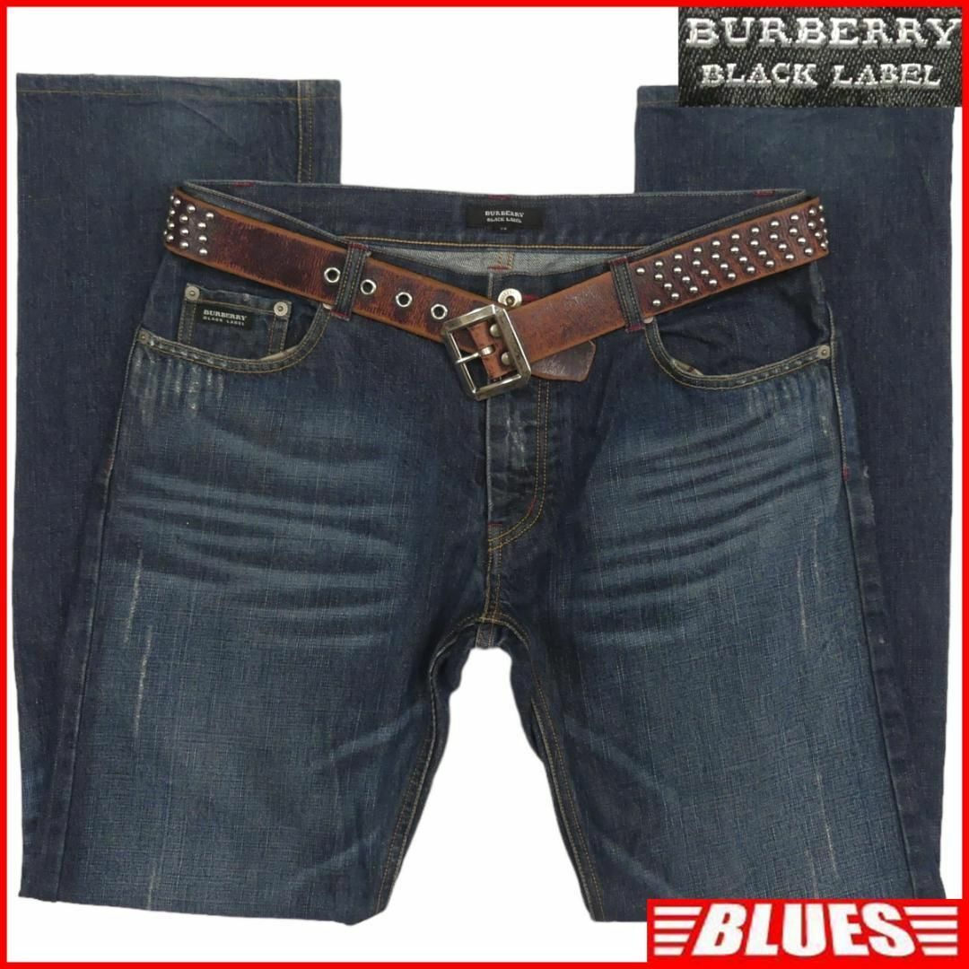 BURBERRY BLACK LABEL(バーバリーブラックレーベル)の廃盤 バーバリーブラックレーベル ジーンズ デニム ノバチェック JJ810 メンズのパンツ(デニム/ジーンズ)の商品写真