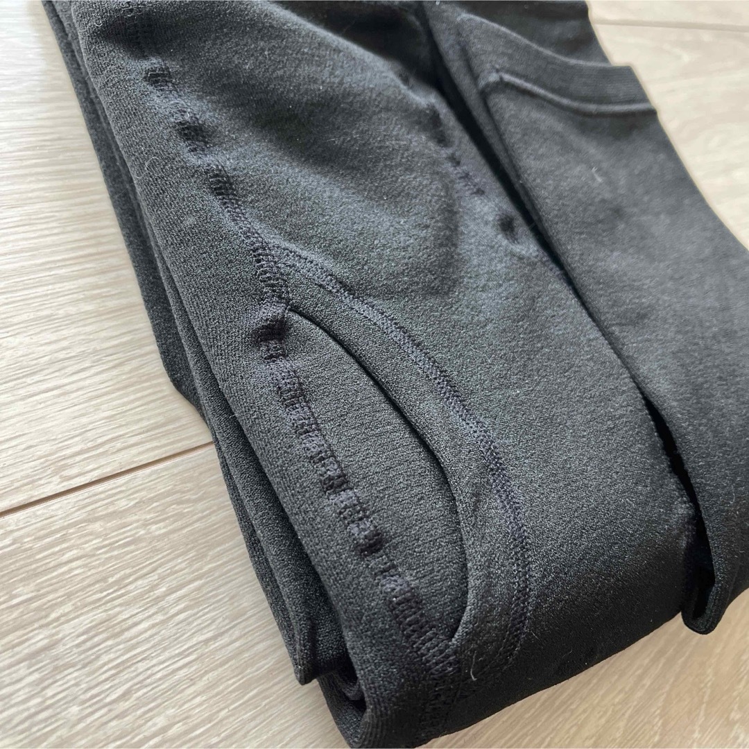 新品　メンズL 黒　ロングタイツ　2点セット　防寒 メンズのレッグウェア(レギンス/スパッツ)の商品写真