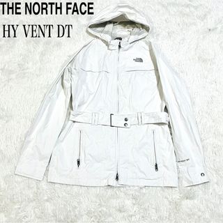 ザノースフェイス(THE NORTH FACE)の【ノースフェイス】マウンテンパーカー　ベルト付　HYVENTDT　白　M(ナイロンジャケット)