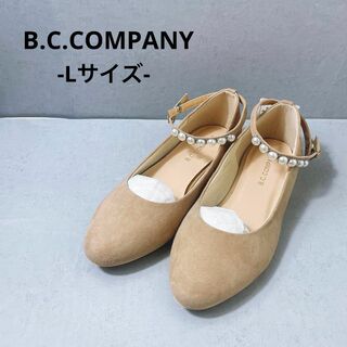 B.C.COMPANY フラットパンプス　ストラップ　Lサイズ　24.0cm(ハイヒール/パンプス)