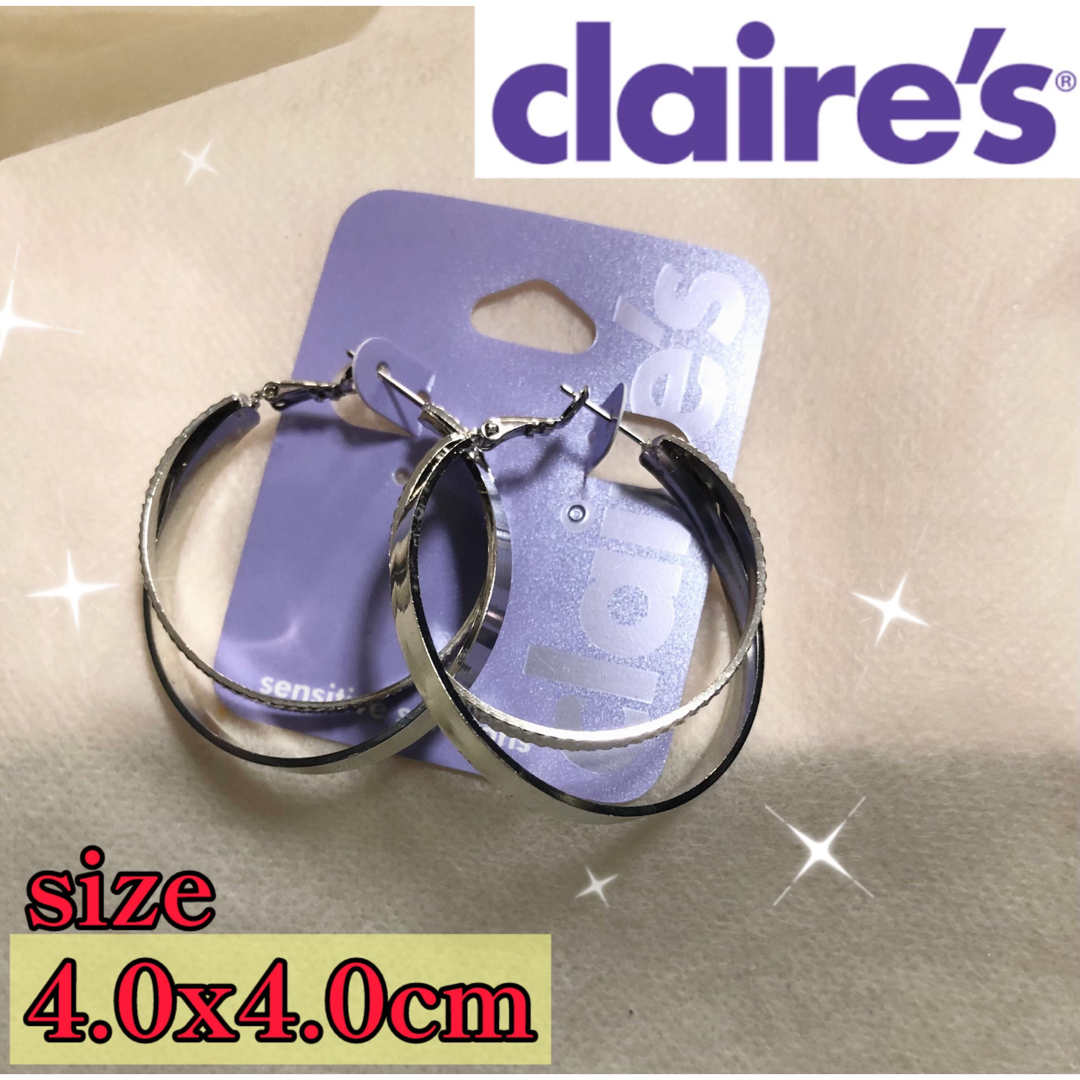 claire's(クレアーズ)のクレアーズ ワッカピアス 新品未使用 フォロー割引あり レディースのアクセサリー(ピアス)の商品写真