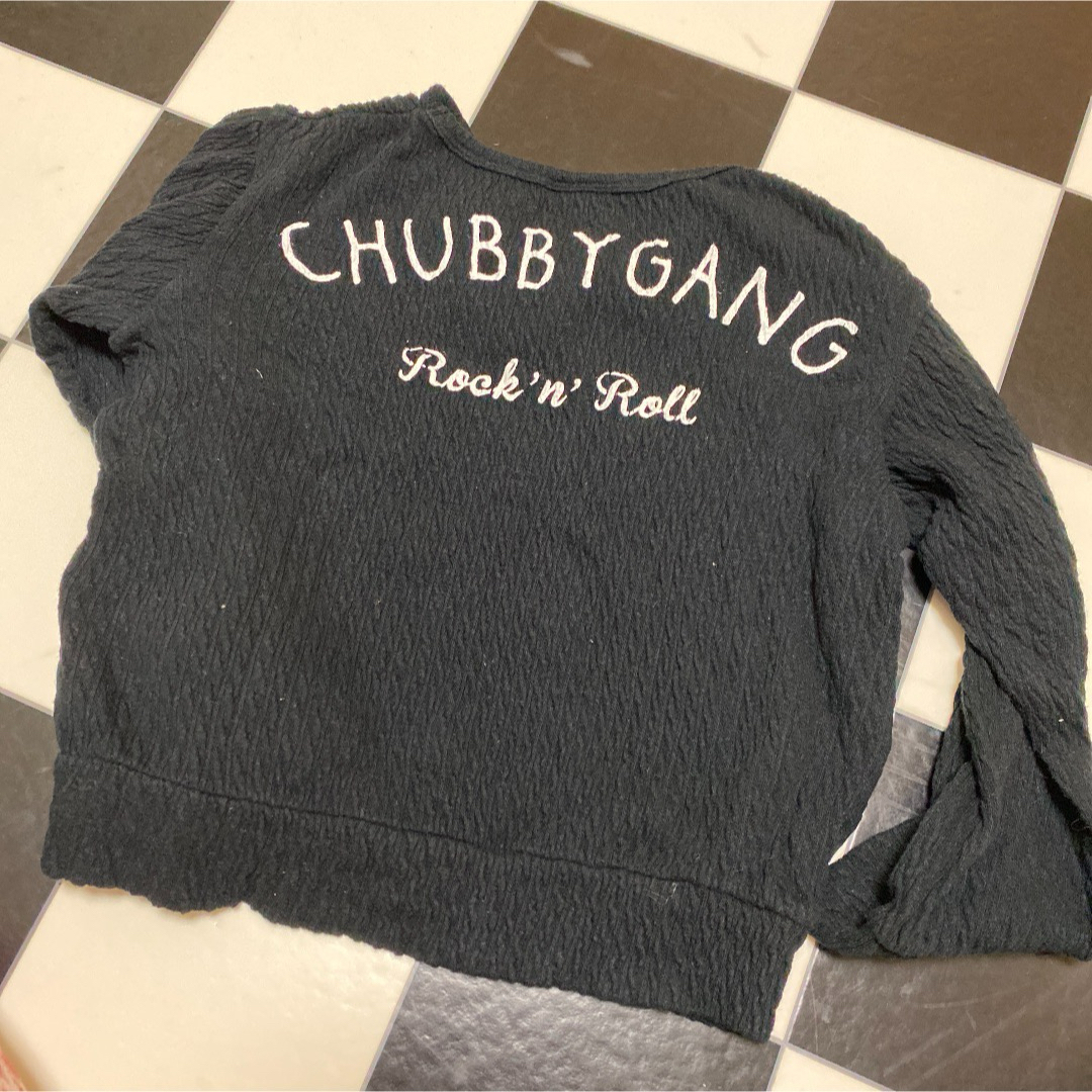 CHUBBYGANG(チャビーギャング)のチャビーギャング 120 ブラック ロゴ キッズ/ベビー/マタニティのキッズ服男の子用(90cm~)(その他)の商品写真