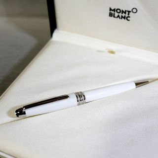 モンブラン(MONTBLANC)の【極美品】モンブラン ボールペン ホワイト ソリテール クラシック １６４(ペン/マーカー)