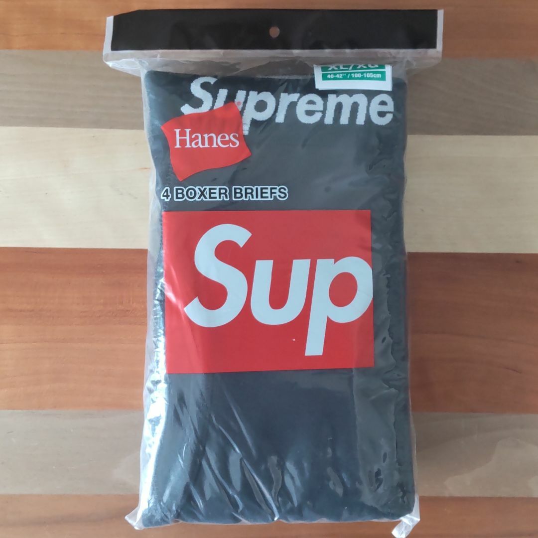 Supreme(シュプリーム)の【じょ様専用】　supreme hanes boxer briefs　黒1枚 メンズのアンダーウェア(ボクサーパンツ)の商品写真