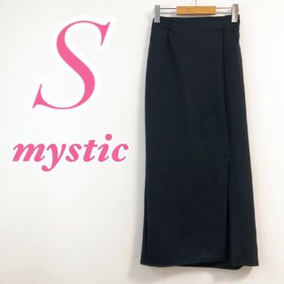 ミスティック(mystic)のミスティック S ロングスカート きれいめコーデ シンプル オフィス ブラック(ロングスカート)