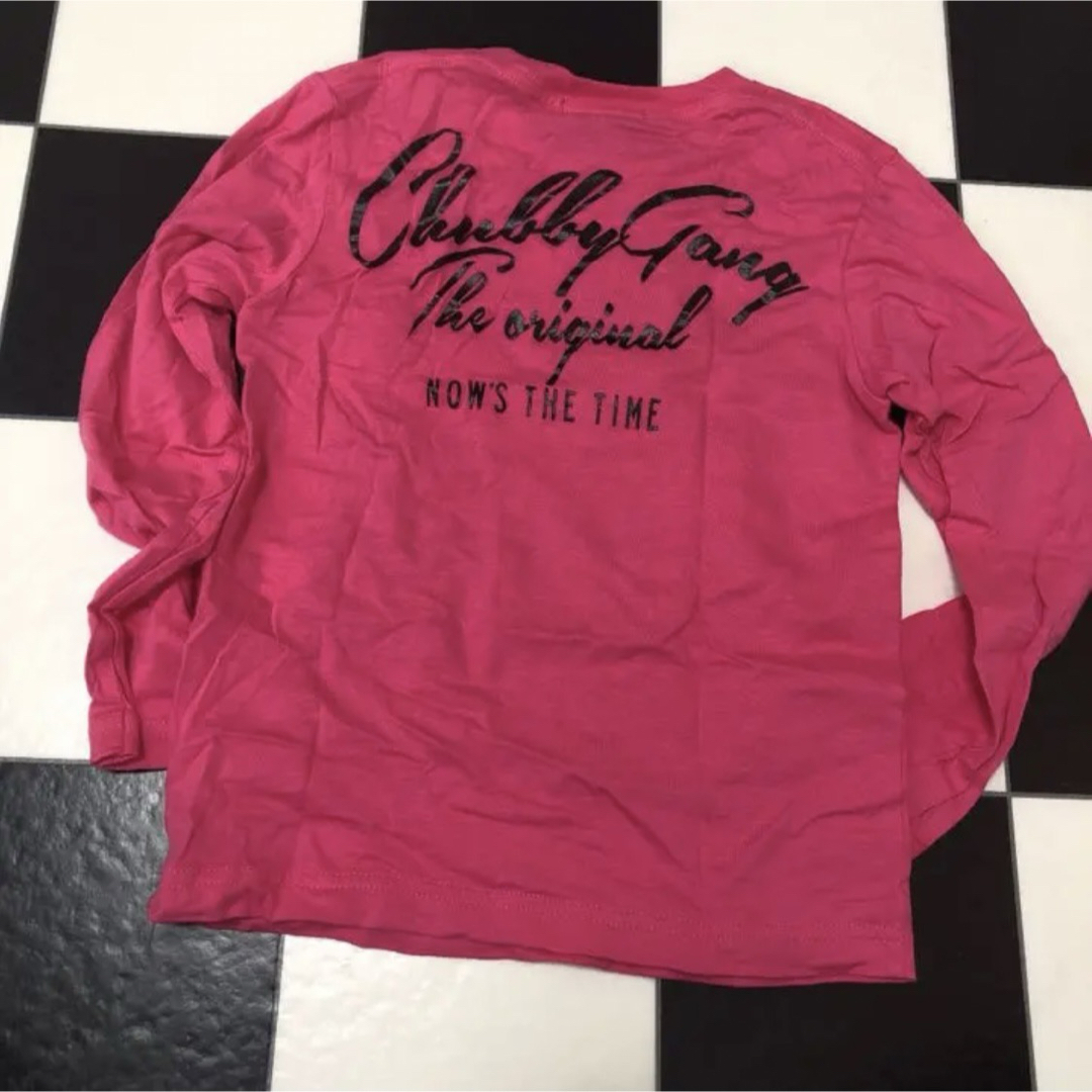CHUBBYGANG(チャビーギャング)のチャビーギャング 120 ロンT ピンク キッズ/ベビー/マタニティのキッズ服男の子用(90cm~)(Tシャツ/カットソー)の商品写真