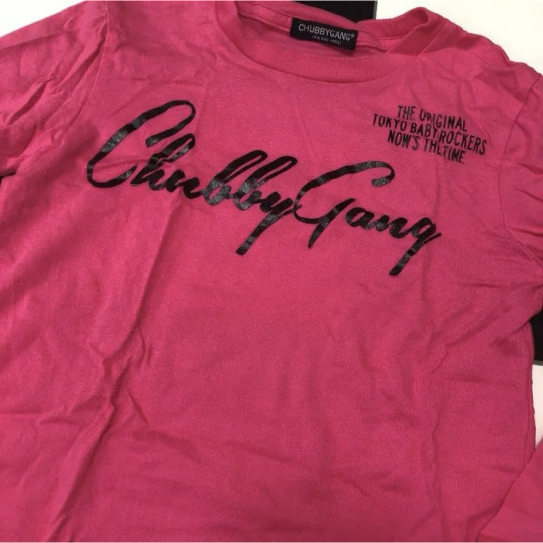 CHUBBYGANG(チャビーギャング)のチャビーギャング 120 ロンT ピンク キッズ/ベビー/マタニティのキッズ服男の子用(90cm~)(Tシャツ/カットソー)の商品写真