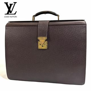 LOUIS VUITTON - LOUIS VUITTONタイガ ルヴィエット ブリーフケースブラウンフランス製