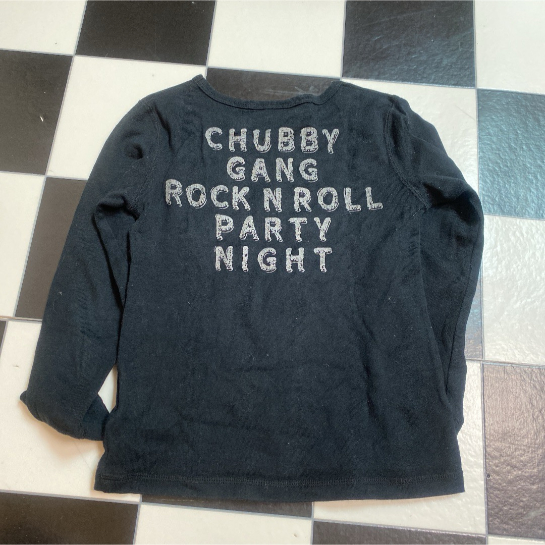 CHUBBYGANG(チャビーギャング)のチャビーギャング 120 ブラック ロンT キッズ/ベビー/マタニティのキッズ服男の子用(90cm~)(Tシャツ/カットソー)の商品写真