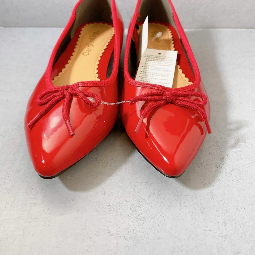 Carnival Joy カーニバルジョイ　23.5 赤　エナメル レディースの靴/シューズ(バレエシューズ)の商品写真