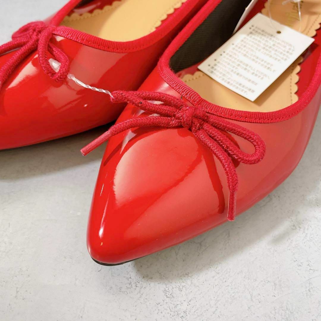 Carnival Joy カーニバルジョイ　23.5 赤　エナメル レディースの靴/シューズ(バレエシューズ)の商品写真