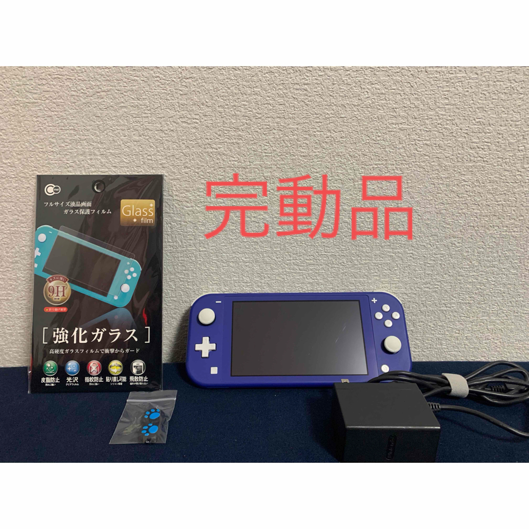 Nintendo Switch(ニンテンドースイッチ)のSwitchライト本体 ブルー おまけ2点付き♪ エンタメ/ホビーのゲームソフト/ゲーム機本体(携帯用ゲーム機本体)の商品写真