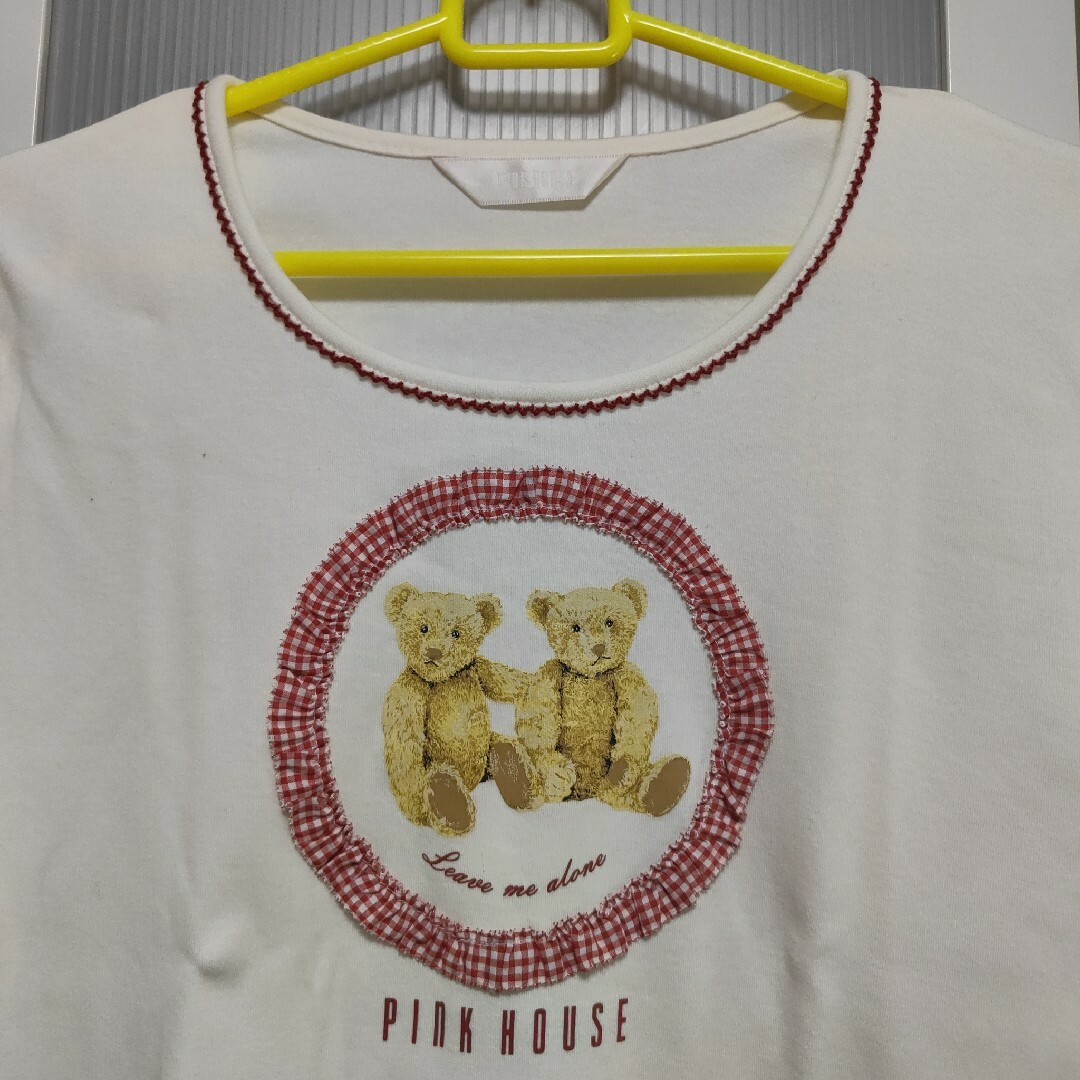 PINK HOUSE(ピンクハウス)の5188 新品ピンクハウスカットソーL　七分袖 レディースのトップス(Tシャツ(長袖/七分))の商品写真