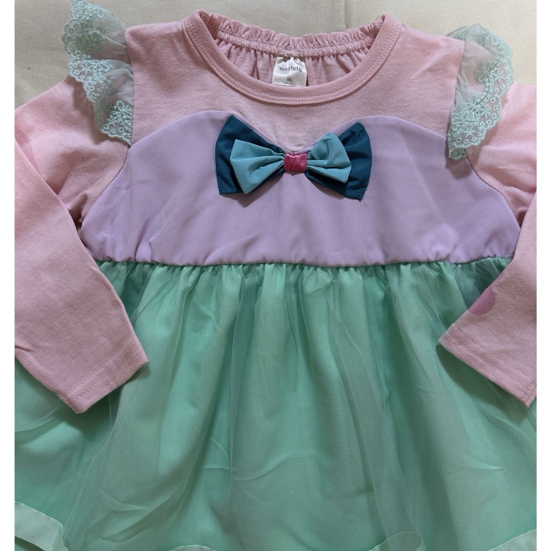 futafuta(フタフタ)のfutafuta アリエル　長袖　トップス　95 ピンク キッズ/ベビー/マタニティのキッズ服女の子用(90cm~)(Tシャツ/カットソー)の商品写真