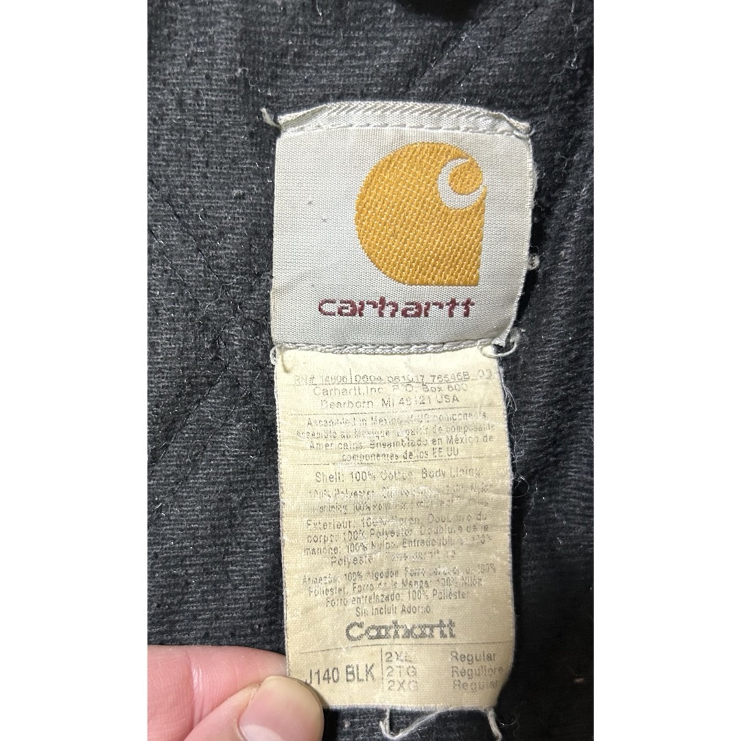 carhartt(カーハート)の雰囲気抜群 carhartt アクティブジャケット 2XL サンフェード ボロ メンズのジャケット/アウター(ブルゾン)の商品写真