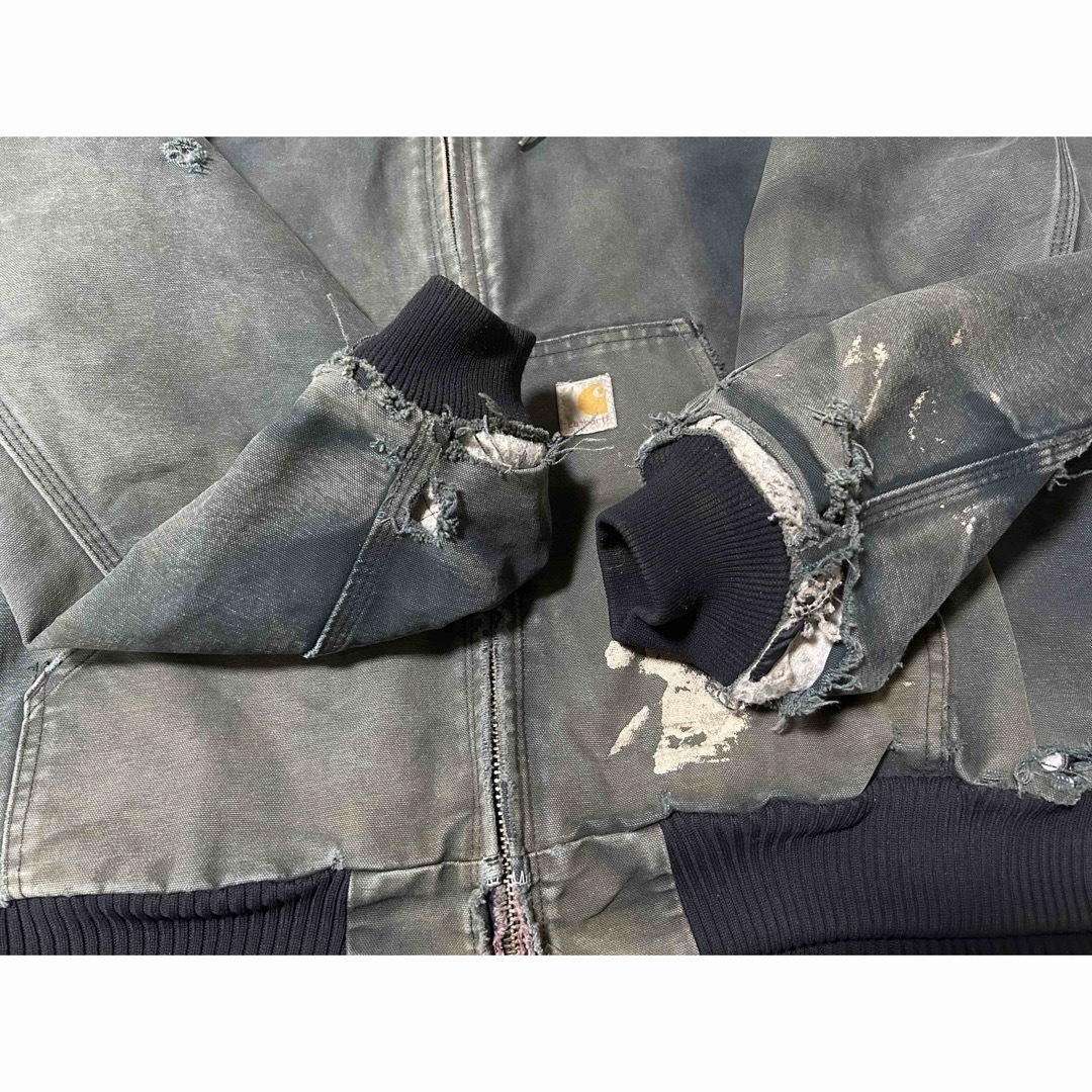 carhartt(カーハート)の雰囲気抜群 carhartt アクティブジャケット 2XL サンフェード ボロ メンズのジャケット/アウター(ブルゾン)の商品写真