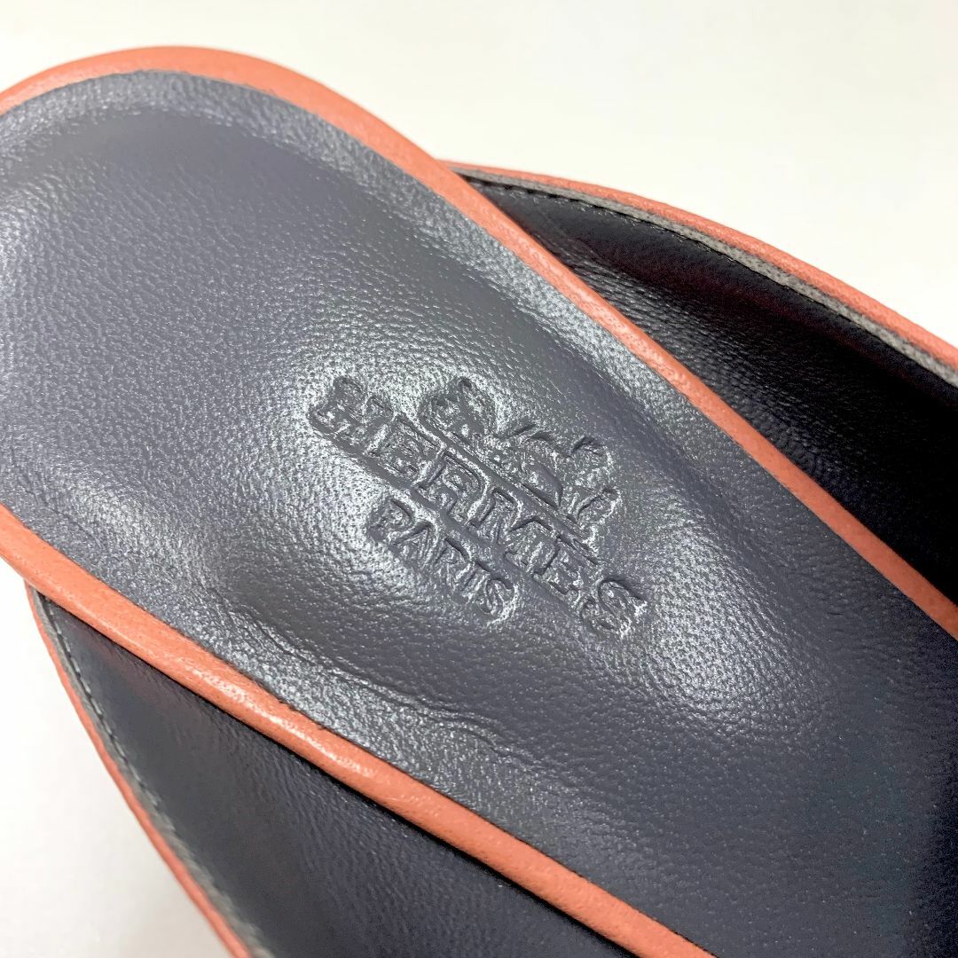 Hermes(エルメス)の8563 未使用 エルメス パラディ レザー H金具 サンダル ミュール ピンク レディースの靴/シューズ(サンダル)の商品写真