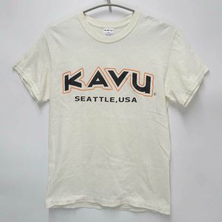 カブー(KAVU)のカブー 半袖 Tシャツ S アイボリー メンズ KAVU ロゴプリント(その他)