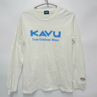 カブー(KAVU)のカブー 長袖 Tシャツ ロングスリーブ S ホワイト メンズ KAVU ロゴプリント(その他)