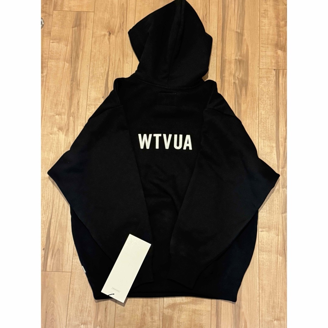 W)taps(ダブルタップス)のWTAPS SIGN HOODY COTTON TSSC 黒 L 新品未使用 メンズのトップス(パーカー)の商品写真