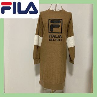 FILA - FILA ワンピース　タオル地　ボア　マタニティ　部屋着　ルームウェア　LL