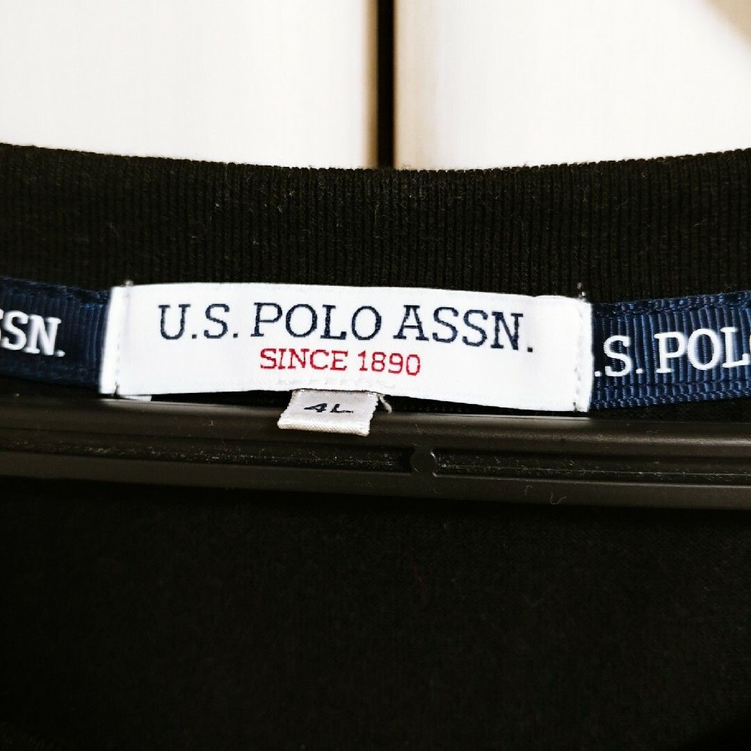 U.S. POLO ASSN.(ユーエスポロアッスン)のビッグTシャツ　黒 レディースのトップス(Tシャツ(半袖/袖なし))の商品写真