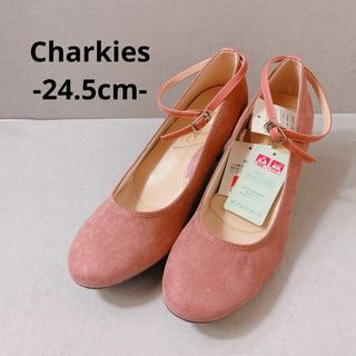 Charkies チャーキーズ　ストラップパンプス　ラウンドトゥ　24.5cm(ハイヒール/パンプス)