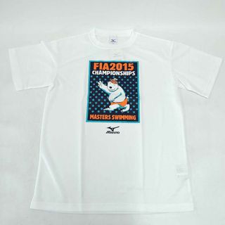 ミズノ(MIZUNO)の【未使用】ミズノ 競泳 FIA マスターズ 2015 スイミング チャンピオンシップ ドライシャツ Tシャツ L ユニセックス MIZUNO 水泳(その他)