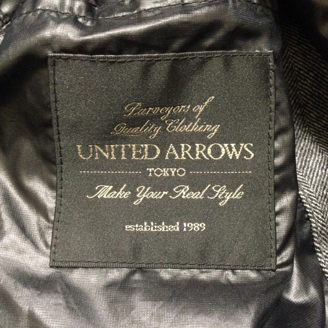 UNITED ARROWS(ユナイテッドアローズ)のユナイテッドアローズ　フーテッドコート　ライナー付　ヘリンボーン　ウエスト紐付 メンズのジャケット/アウター(モッズコート)の商品写真