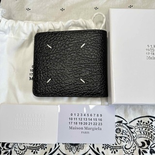 Maison Margiela メゾンマルジェラ  二つ折り財布 ブラック(折り財布)