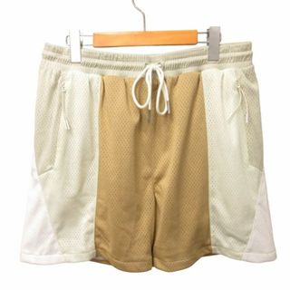 キスニューヨークシティ 101 メッシュショートパンツ ショーツ L ベージュ(ショートパンツ)