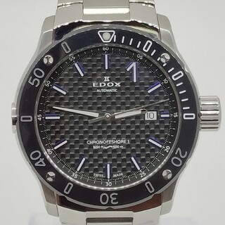 エドックス(EDOX)の【良品】エドックス80099-33M-NIN3クロノオフショア1箱保替ベルト付き(腕時計(アナログ))