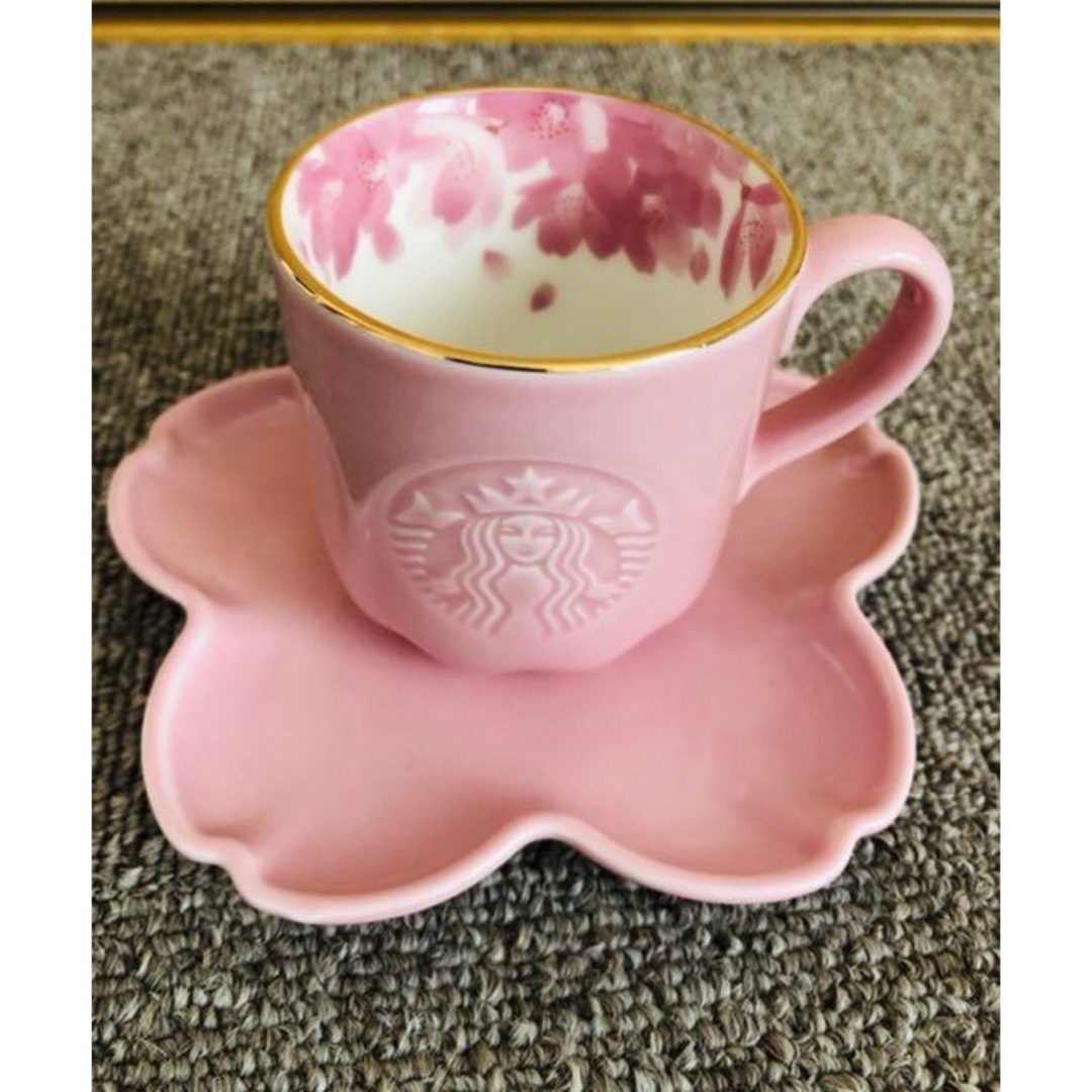 Starbucks Coffee(スターバックスコーヒー)のスタバ　海外限定　さくらデミマグカップセット キッズ/ベビー/マタニティの授乳/お食事用品(マグカップ)の商品写真