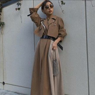 【ameri vintage】ライダースディティールコート