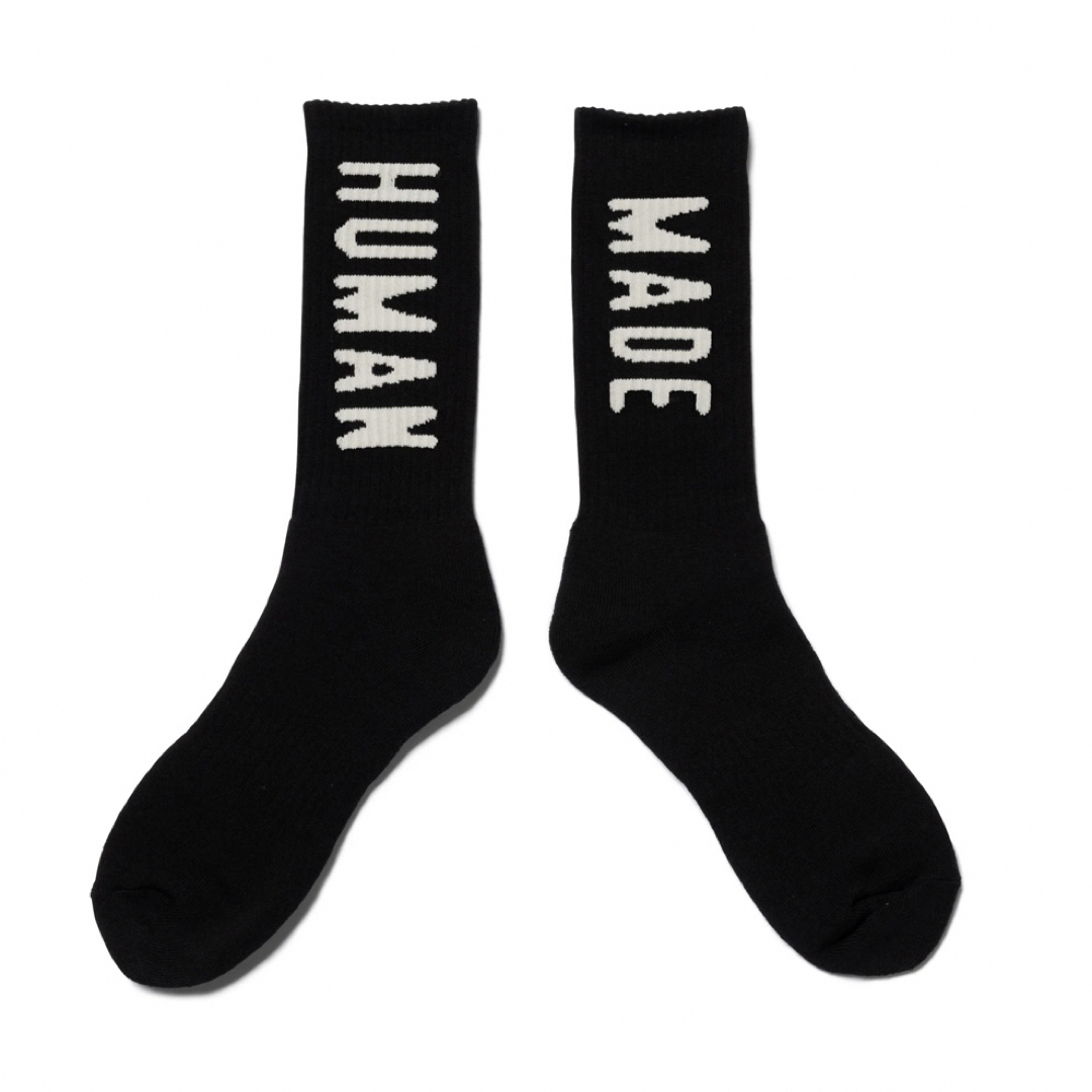 HUMAN MADE(ヒューマンメイド)のHUMAN MADE HM Logo Socks "Black" メンズのレッグウェア(ソックス)の商品写真