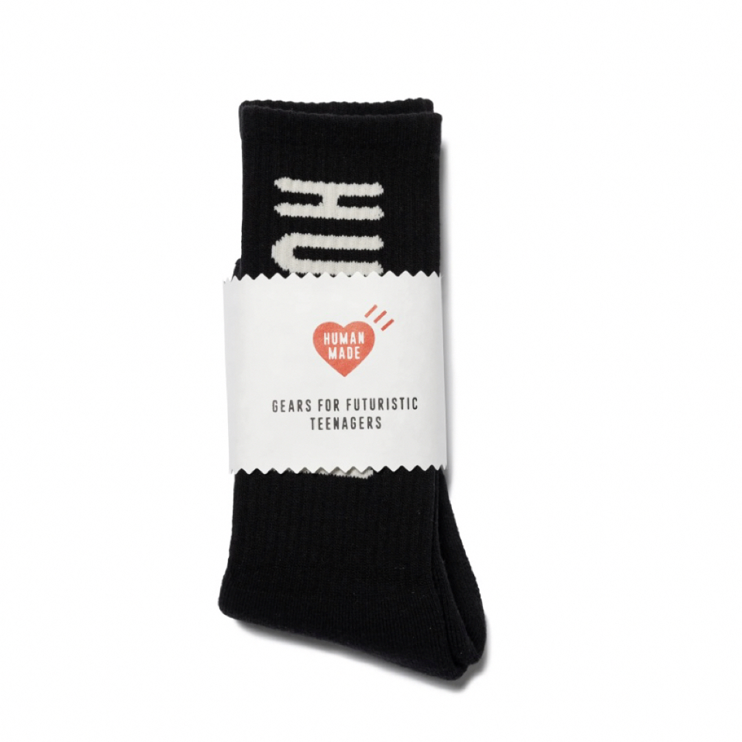 HUMAN MADE(ヒューマンメイド)のHUMAN MADE HM Logo Socks "Black" メンズのレッグウェア(ソックス)の商品写真