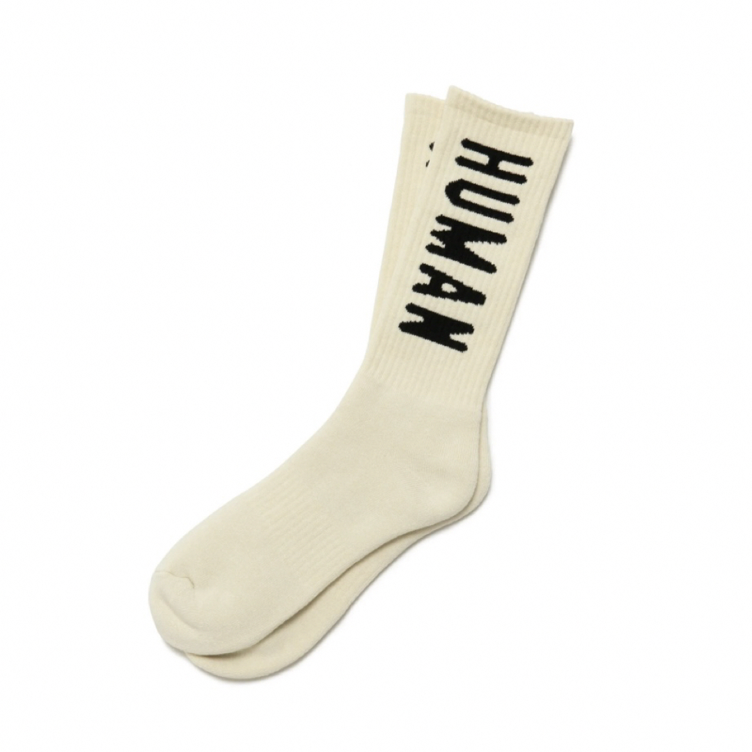 HUMAN MADE(ヒューマンメイド)のHUMAN MADE HM Logo Socks "White" メンズのレッグウェア(ソックス)の商品写真