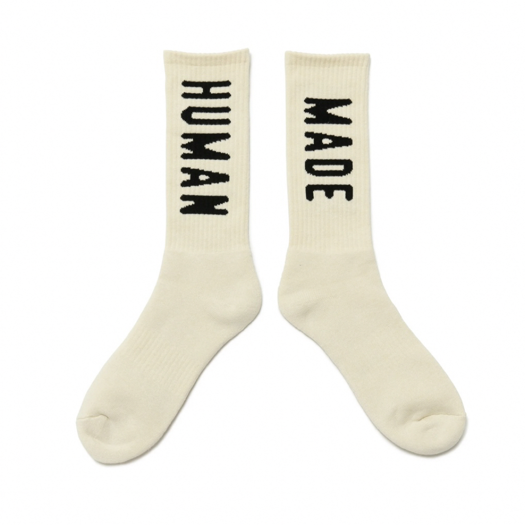 HUMAN MADE(ヒューマンメイド)のHUMAN MADE HM Logo Socks "White" メンズのレッグウェア(ソックス)の商品写真